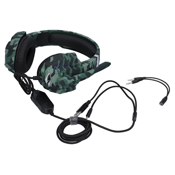 PYTHON FLY G9000PROCC Kablet Gaming Headset Støjreducerende ESports Headset til PS4(Camouflage Green )