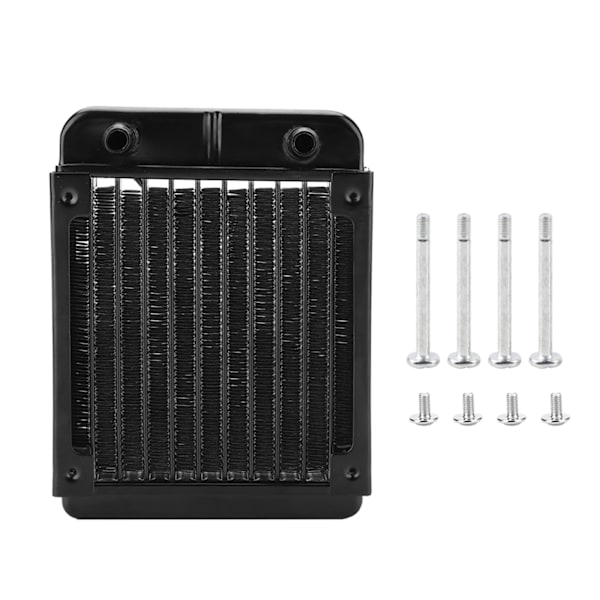 120MM Dator CPU Vattenkylning Radiator Kylare Kylfläns 10 Rör