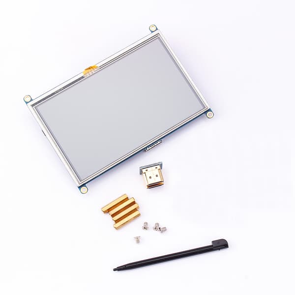 5-tums GPIO pekskärm LCD-skärm för Raspberry Pi Mode A+ B B+ PI2