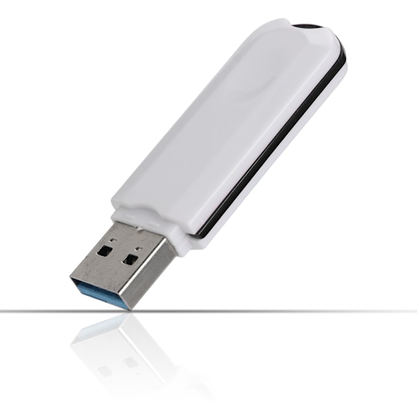Mini USB3.0 U Disk Højhastigheds bærbar U Disk Memory Stick (16G Hvid Sort)