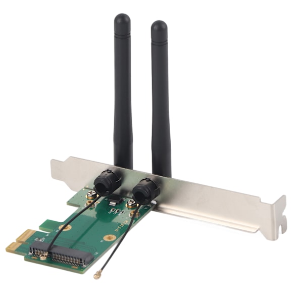 Mini PCIE - PCIE -sovitinkortti, langaton Wifi -työpöytätietokoneen verkkosovitin (2DB -antenni)