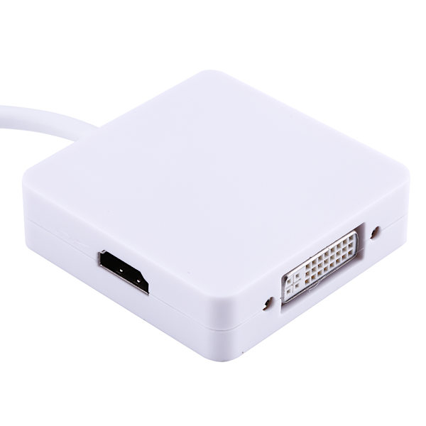 Thunderbolt Mini Display Port till HDMI DVI VGA Adapterkabel för Mac Book Air Pro