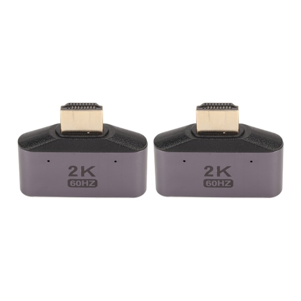 HD Multimedia Interface 1 till 2 Adapter Hane till Dubbel Hona 2K 60Hz Video Splitter med Indikatorlampa 2st