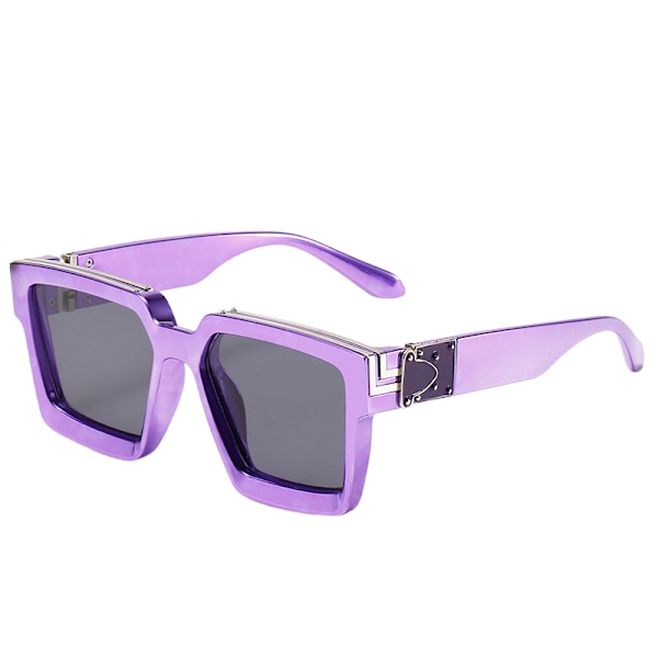 Kesän rantadisko aurinkolasit Aurinkolasit Antelias kehykset Miesten ja naisten aurinkolasit Plating purple gray