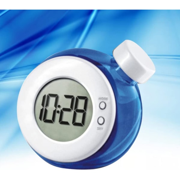 Water Power Saati- Dostu Saat Dijital Çalar Saat Dijital Çalar Saat Pilsiz Su Saati LED Ekran Saati (Mavi)