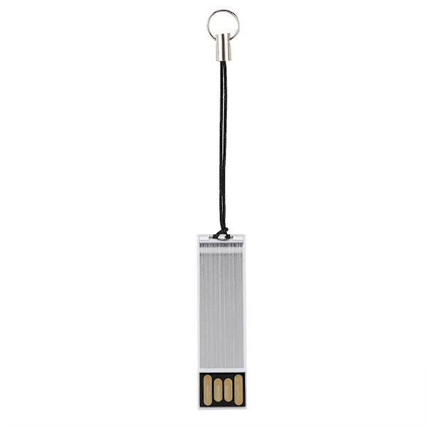 16 Gt:n kannettava työntö- ja veto-USB2.0-muistitikku ketjulla Windows Vista/7/10/Mac White
