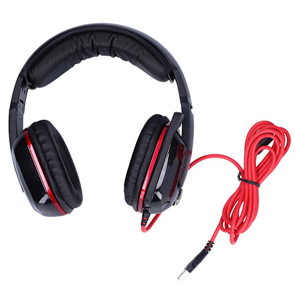 G909 Gaming Hodetelefoner Virtuell 7.1 Stereo Kablet Vibrerende Headset med Mikrofon for PC Datamaskin