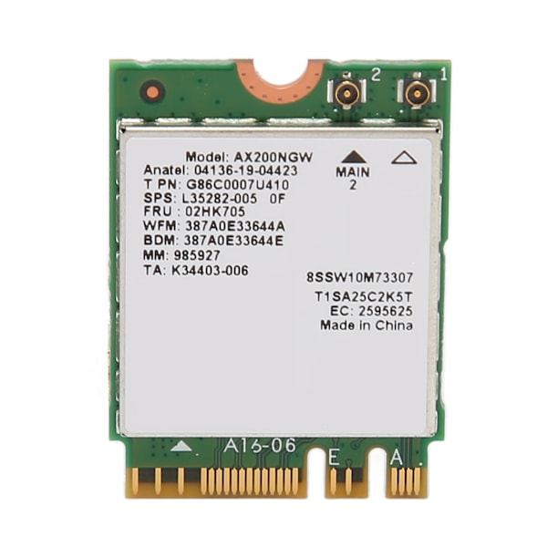 WiFi 6 nätverkskort för Intel AX200NGW 802.11ax Bluetooth 5.2 WIFI M.2 nätverksadapter för bärbar dator