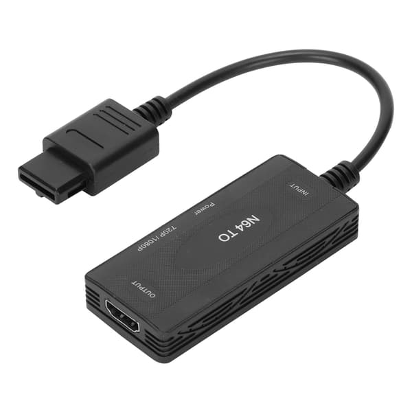 Högdefinitionsomvandlare Video Audio till Högdefinitions Multimedia Interface Adapter för Retro Spelkonsol(Svart )