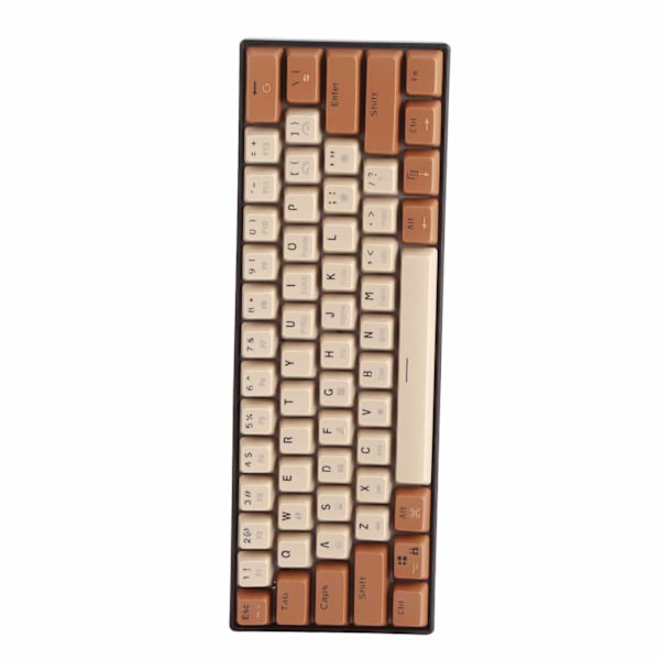 Mekanisk tangentbord 61 tangenter Färgblandningsljus Ergonomi Tangentlinjeseparation Typ C SpelTangentbord för Windows Linjär Action Switch