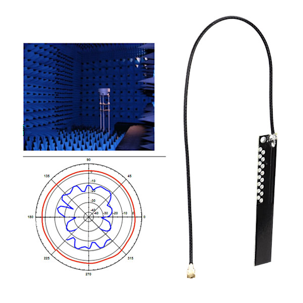 3PCS 4Dbi WIFI 2.4GHz Omnidireksjonell High Gain Innebygd Ipex Interface Antenne