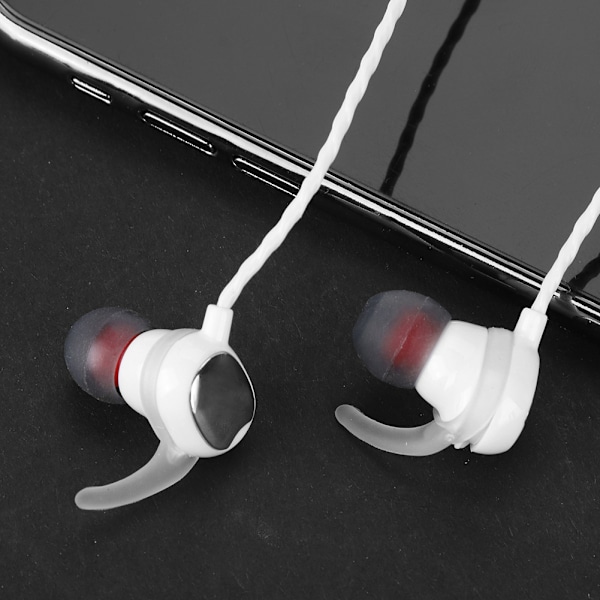Trådlösa Bluetooth-hörlurar Magnetiska Sport Sport Brusreducerande Stereo Hörlurar (Vit)