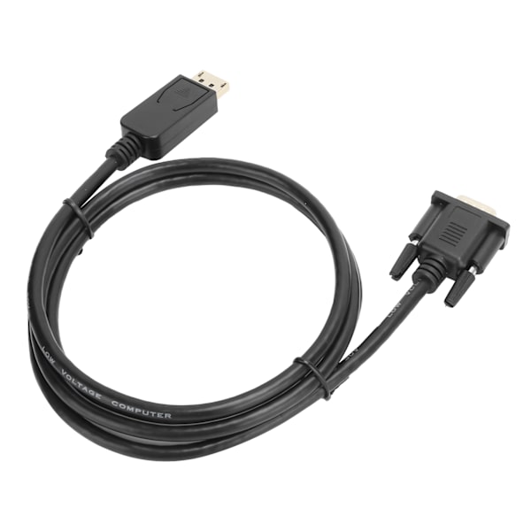 DP till VGA-kabel 1080P-omvandlare för HP/Dell/Asus/Lenovo PC-bärbara datorer 1,8 meter