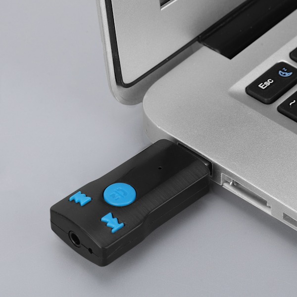 Mini USB Bluetooth-mottaker Audio A2DP Musikk Trådløs Adapter