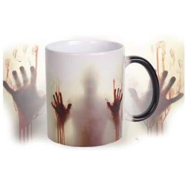 Anjiyoyo The Walking Dead Mug Fargeskiftende Varmesensitiv Keramisk 11oz Kaffe Krus Overraskelsesgave