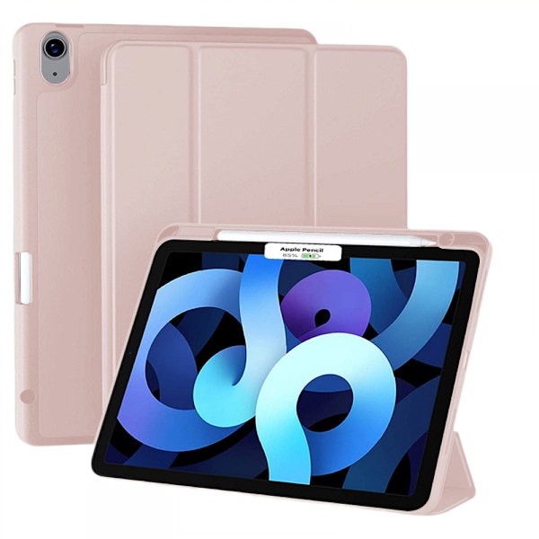 Til iPad Air 5. generation etui/iPad Air 4. generation etui 10,9 tommer med blyantholder [Auto Sleep/Wake] Trifold Stand Smart