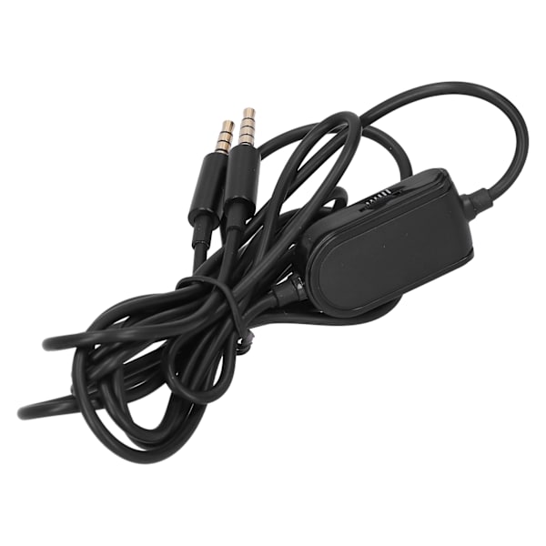 Kuulokemikrofonin äänikaapeli, jossa äänenvoimakkuuden säätö ja mikrofoni Logitech-pelikuulokkeille