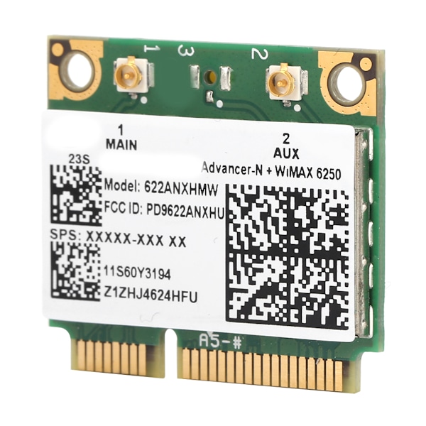 Trådlöst nätverkskort DualBand 300M 2.4 5G Wifi PCIE för Intel AdvancedN WiMAX 6250