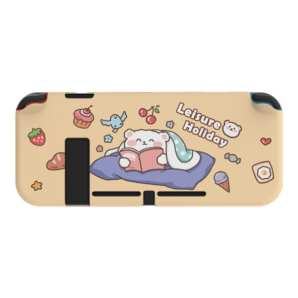 Dockningsbar skyddande väska för Nintendo Switch, mjuk TPU slim case cover för NS-konsol och Joy-Con-kontroller