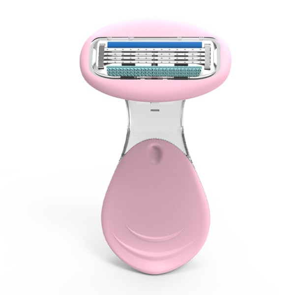 Deluxe glatt sensitiv barberhøvel for kvinner (rosa）