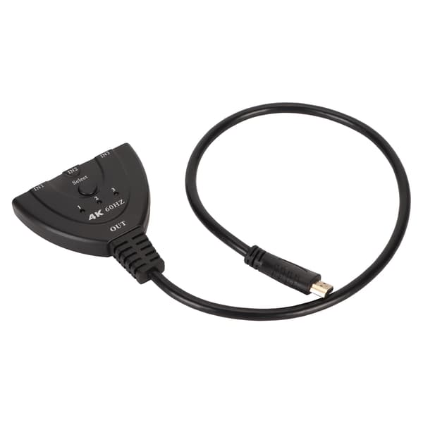 4K HD Multimedia Interface Splitter Plug and Play 4K vid 60Hz 3 i 1 ut HD Multimedia Interface Switch