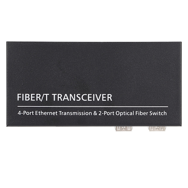 Ethernet Media Converter RJ45 10/100/1000M 2 Fiberoptik 4 Portar Adaptiv SFP för IEEE802.3Z / AB 1000Base‑SXLX