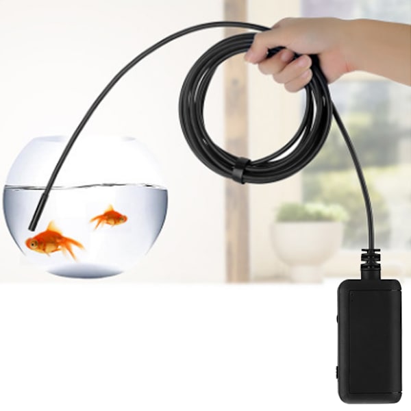 5,5 mm:n 5MP 1920x1080 HD-kamera IPX67 vedenpitävä 10 m Wifi-endoskooppi 6 säädettävällä LED-valolla