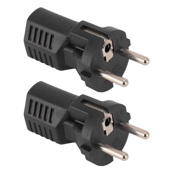 2-pack  till 5-15R strömadapter hane till hona Plug and Play  till  strömomvandlare