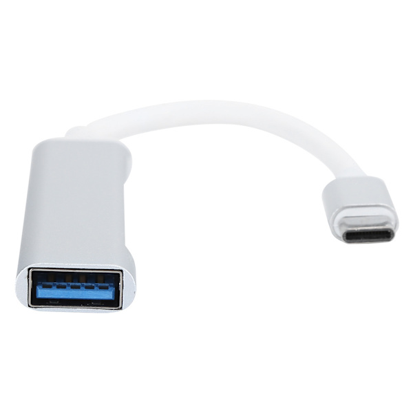 4-portars USB 3.0-hubb Multifunktion Typ C Splitter Extender Dock Adapter OTG PC (Silver)