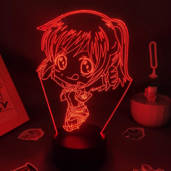 3D Optisk Illusion Natlys Attack 3D Led Anime Figur Sasha Blouse Fødselsdagsgave til Ven Lampe Soveværelse Bord Dekoration PXJD