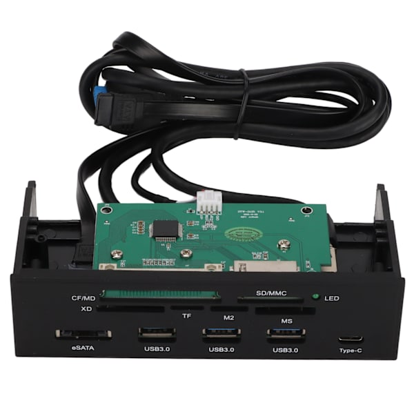 Strömdriven USB-hubb 5,25 tum God prestanda Fullt utrustad 5 Gbps bandbredd 11 platser Datortillbehör