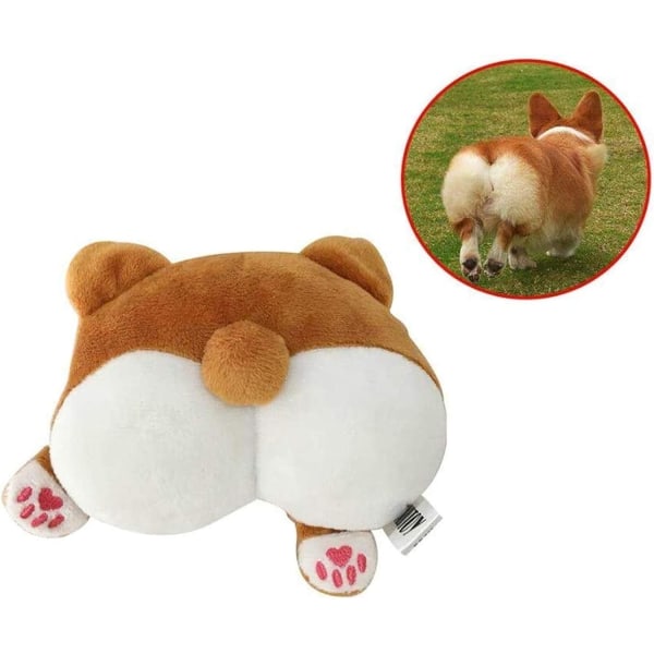 Legetøjshundbamse legetøjsudstopningsmateriale dyrelegetøj hundeklingende legetøjsdyreudstyr, produktstørrelsen er 10*15*5 cm/3,9*5,9*1,9 tommer