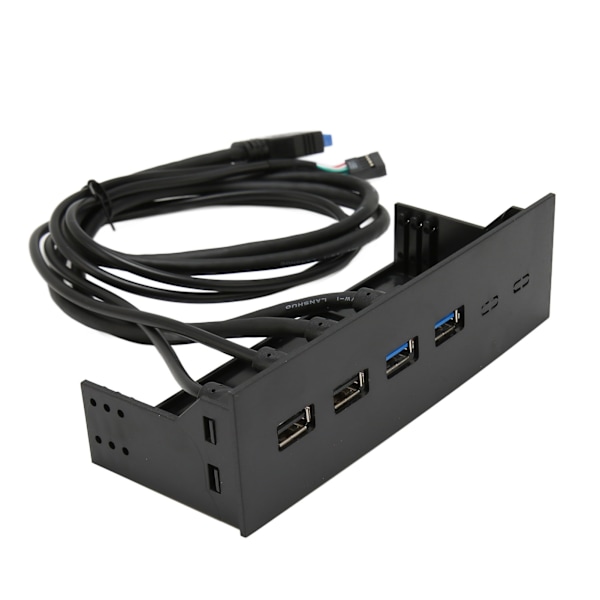 5,25 tommers USB 3.0 frontpanelhub med 4 porter, 5 Gbps høyhastighets 19-pin USB frontpanelhub for PC