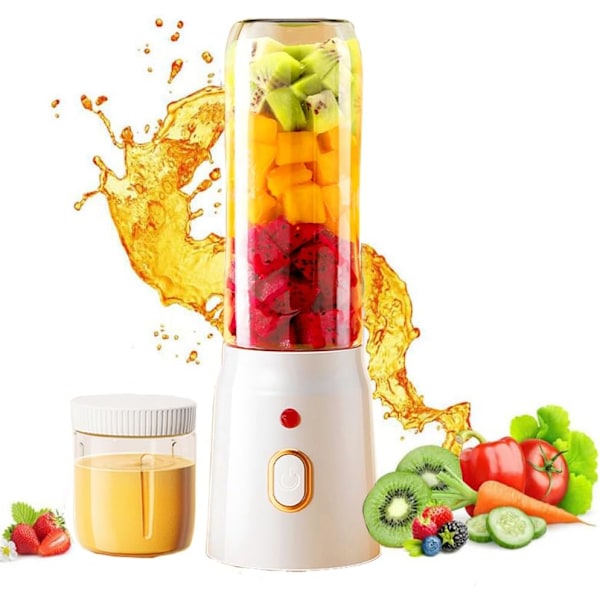 Bærbar Blender - 10 Rustfrie Stålblader - Bærbar Blender For Smoothies - Frukt & Grønnsaksjuice - Ideell for Reise, Sport og Kjøkken