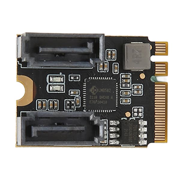M.2 til 2 Port SATA3.0 6Gbps JMB582 Chip M.2 til 2 Port SATA3.0 Udvidelseskort til Computer til Windows