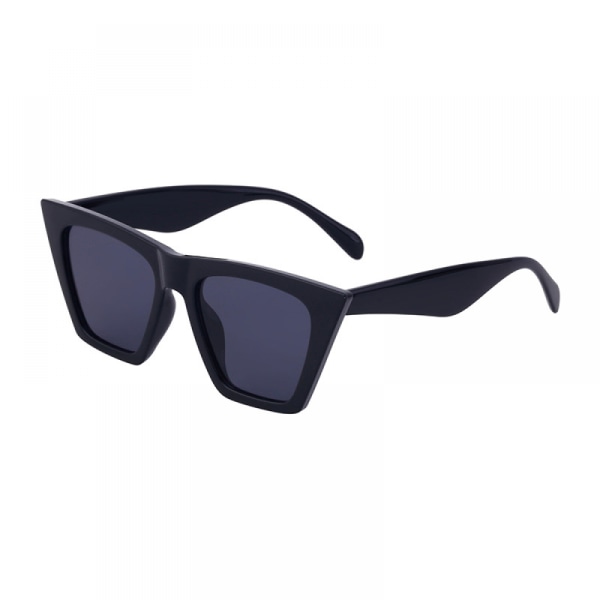 2023 Dame Dame Gloss Black Cats Eye Retro Vintage solbriller med nuance UV400 Lens Festival Fashion