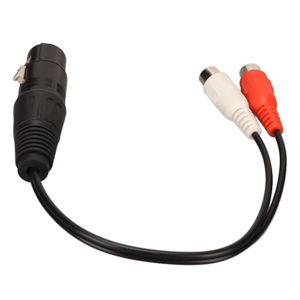 XLR hunn til 2 RCA hunn Y-splitterkabel 3-pin dobbel RCA til 1 XLR hunn til hunnkabel for mikrofonmikserforsterker