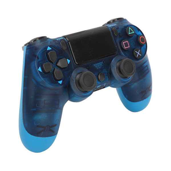 Fjernbetjening Joystick Gamepad Følsomme Knapper Ægte Vibration Forhindre Glidning Trådløs Spilcontroller til Computer Telefoner Klar Blå