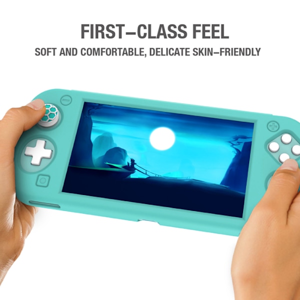 Tumgrepp Set Joystick Cap Silikon Controller Skydd Halkskydd Cap för Switch Lite(Beehive Green)