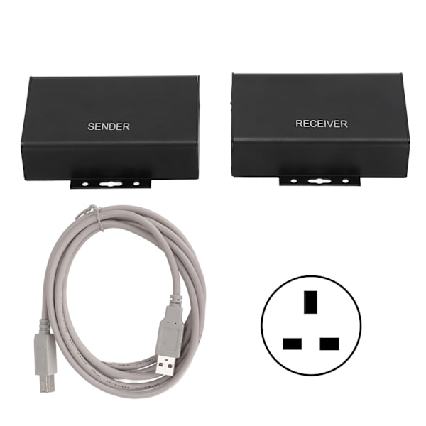 HD Multimedia Interface Extender 196 Fod Lang Afstand Nem at Installere Netværks Extender UK Stik