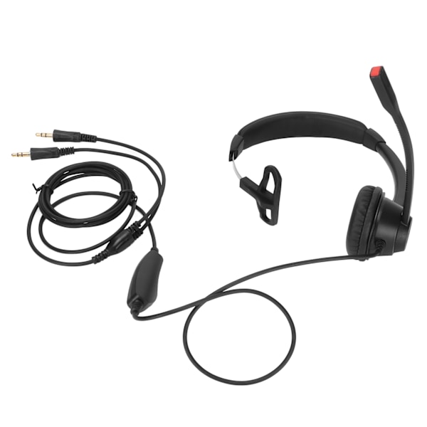 Puhelin Headset Ammattimainen Kaiutin Äänenvoimakkuuden Säätö Mikrofoni Mykistys Monaural PC Business Headset Musta