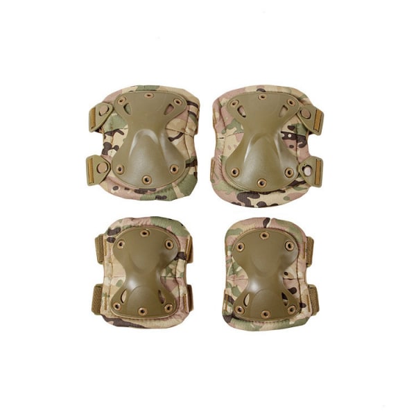 Military Tactical Knee & Elbow Pads Set Anti-impact Hunting Paintball Shooting Protective Knee Pads Support