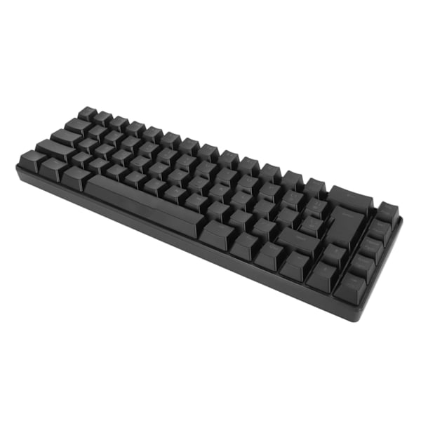 V200 Mekanisk Gaming Tastatur Bærbar 68 Taster Kablet RGB Baggrundsbelyst Tastatur til IBM PC Win98SE Sort