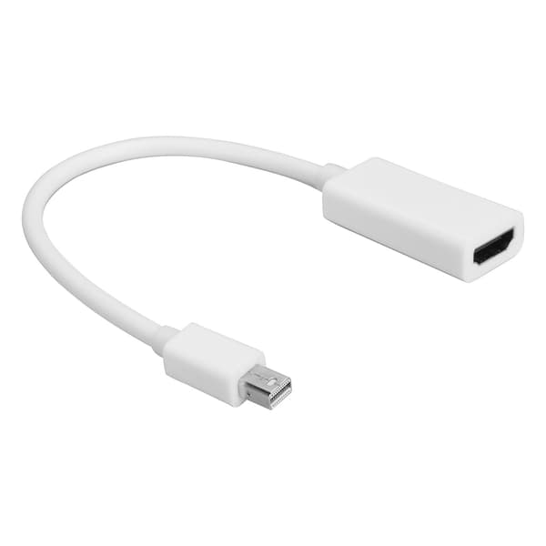 Mini DP hann til HD multimedia interface hunn adapter for MacBook skjerm projektor hvit