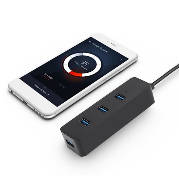 ORICO W5PH4-U3 Laajennuskeskitin USB3.0 5Gbps OTG matkapuhelimille, tableteille ja tietokoneille