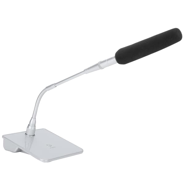 D8 Datamaskin USB Mikrofon Konferansespill Svanehals Kablet Mikrofon Sølv 100‑240V