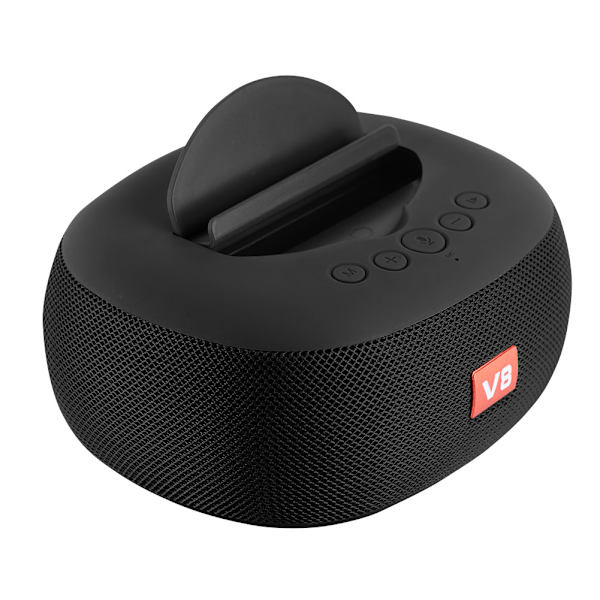 Uusi langaton kannettava Bluetooth-stereobassokaiutin puhelimen pidikkeellä, kaiutin, TF, USB (musta)