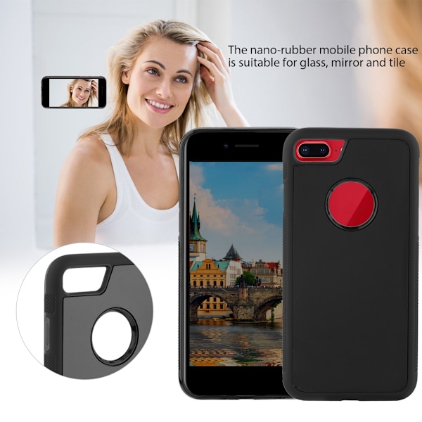 Hög klibbighet Nano gummi skyddande stöttålig full täckning fodral för IPHONE 6/7/8