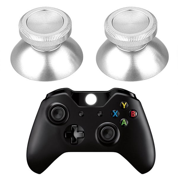 2 st spelkontroll ersättning drivs mini metallknapplock för PS4/ XBOX ONE silver