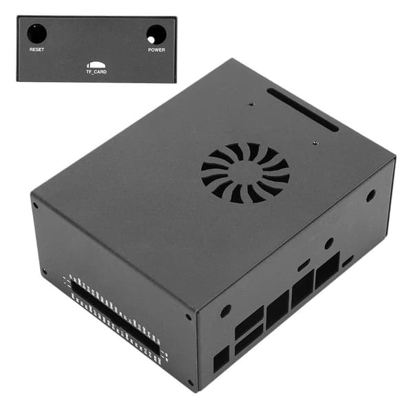 Metal kasseboks kamera beslag køler antenne til Jetson Developer Kit A02& B01(Case Cooling Fan Antenne )